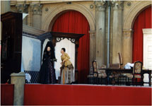  Bhne und Kostm fr Dame Kobold, Schwerin 1998 