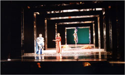 Bühne zu Raub der Lucretia, 1996 Stralsund/Greifswald